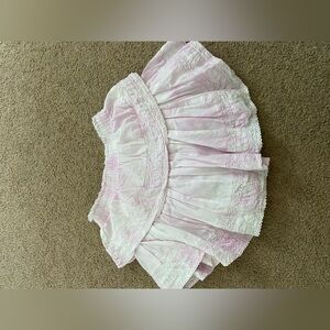 Love shack fancy Ruffle Mini Skirt size P color: peony pink